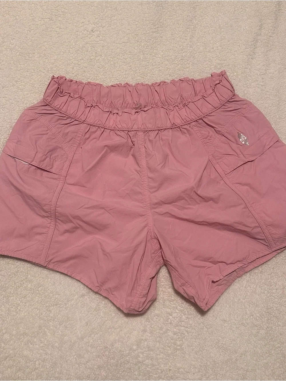 free people movement pink in the wild shorts small